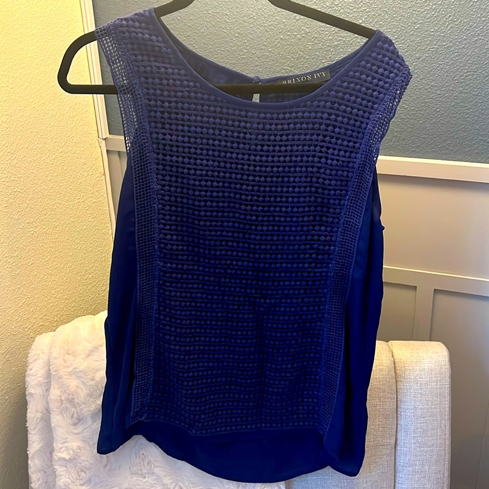 Brixon Ivy office blouse in gorgeous indigo